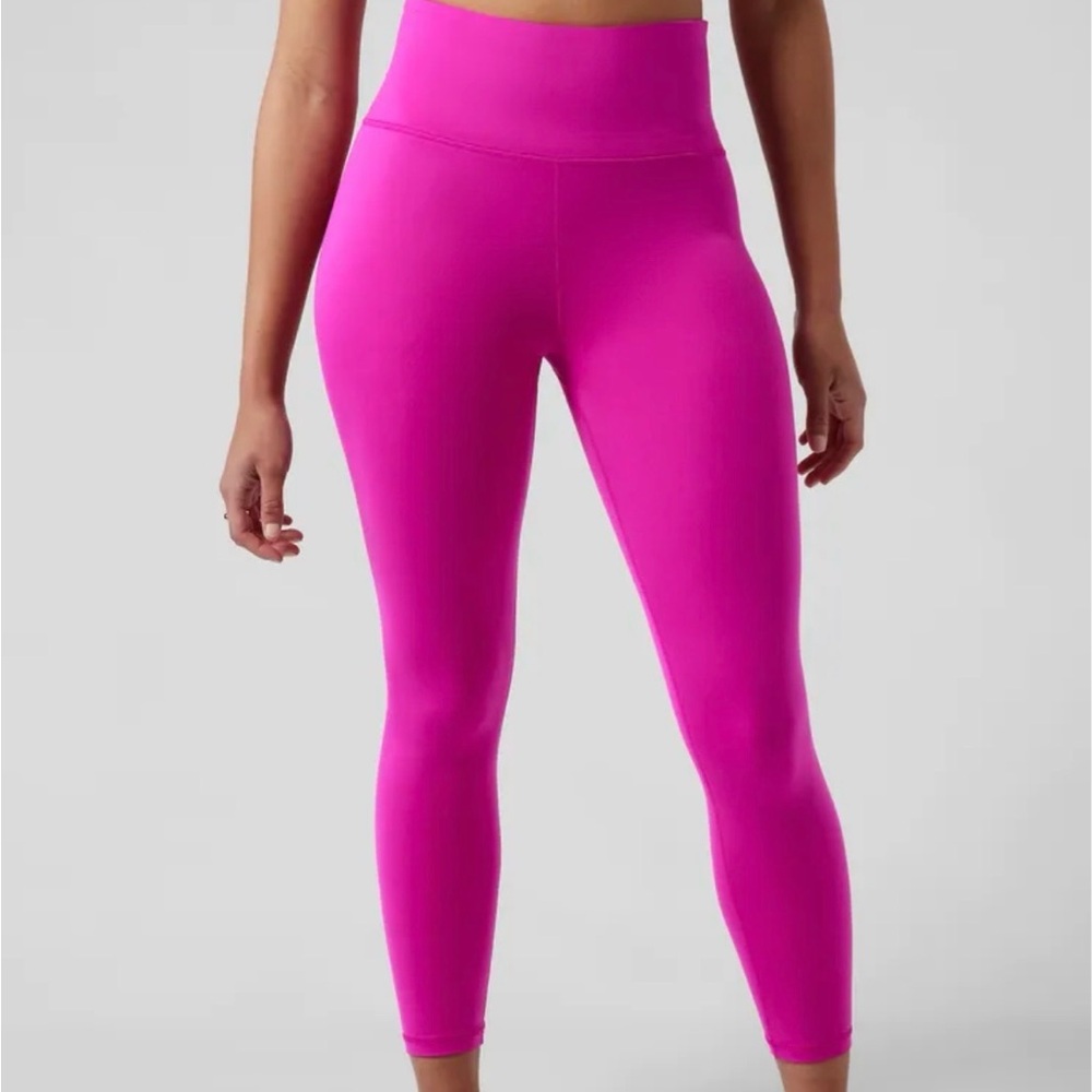 Athleta elation train 7/8 tight hot pink